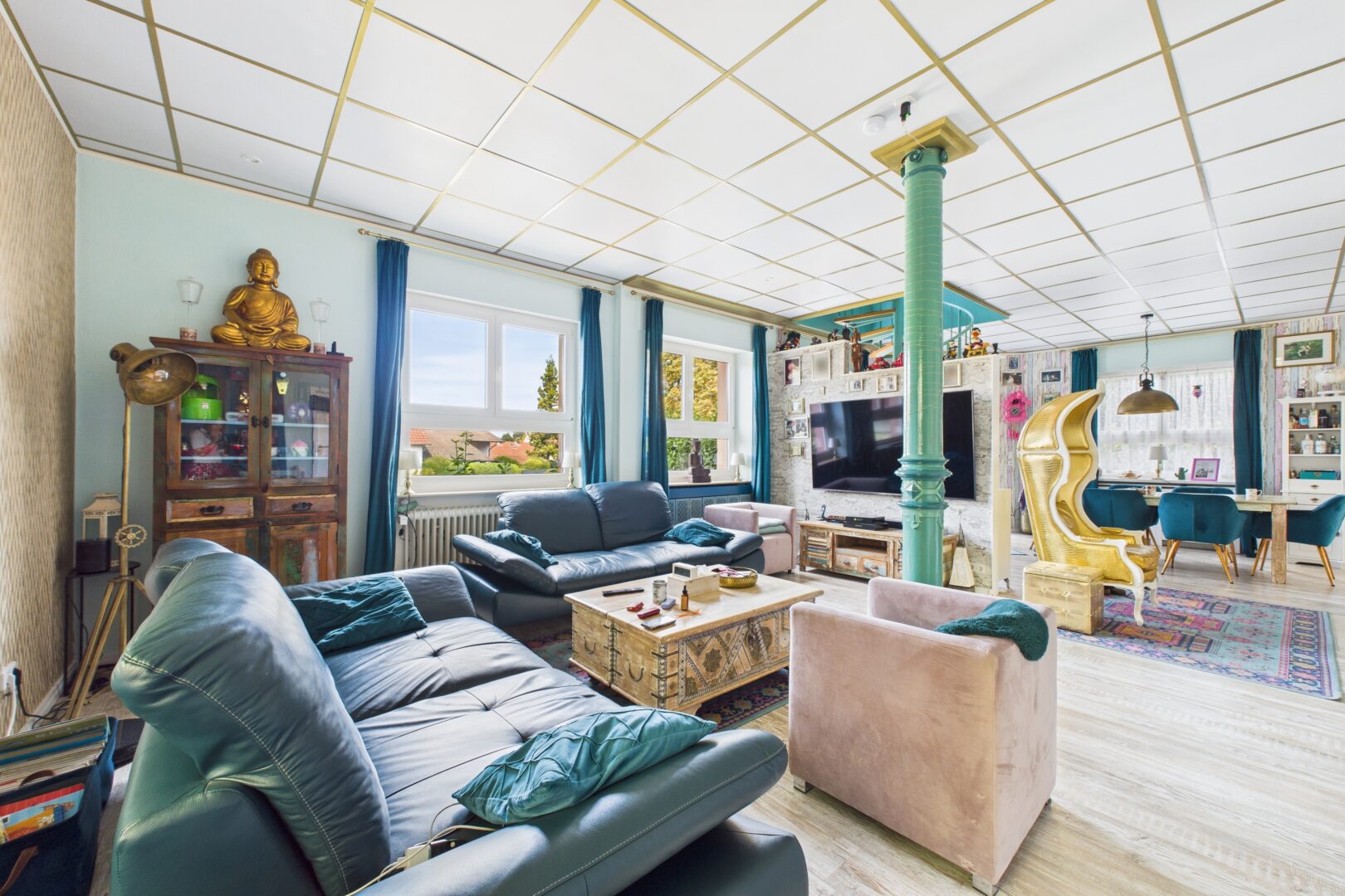 Blick ins Wohn-Esszimmer