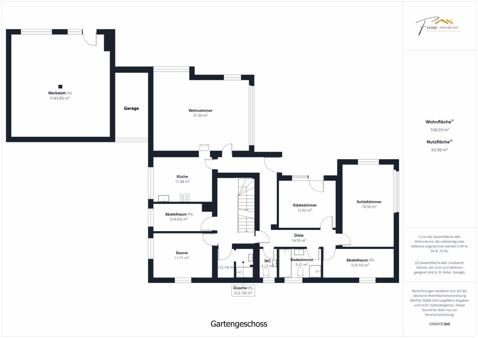 Grundriss Gartengeschoss