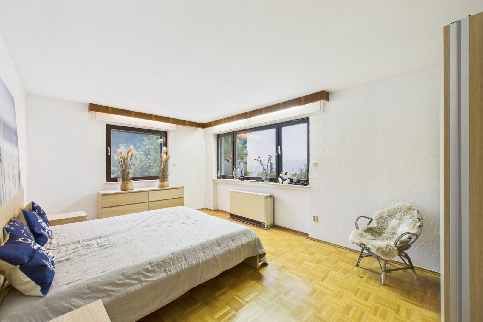 Schlafzimmer Gartengeschoss