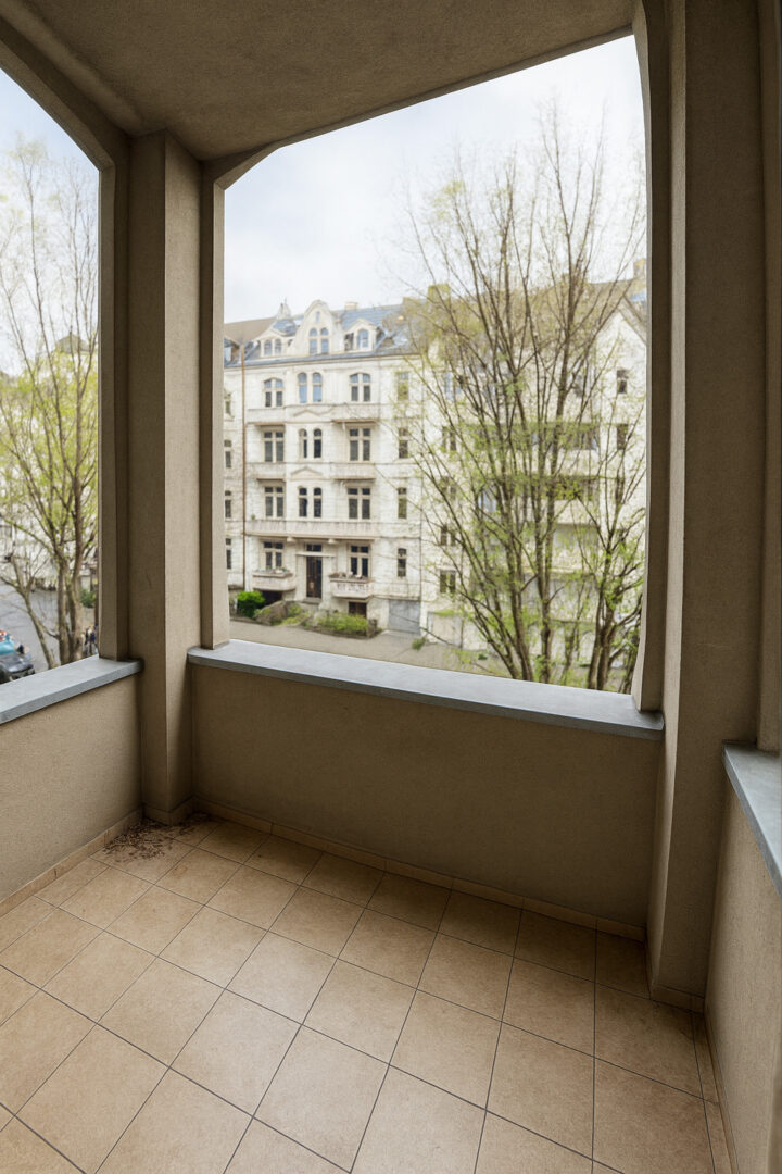 Blick vom Balkon