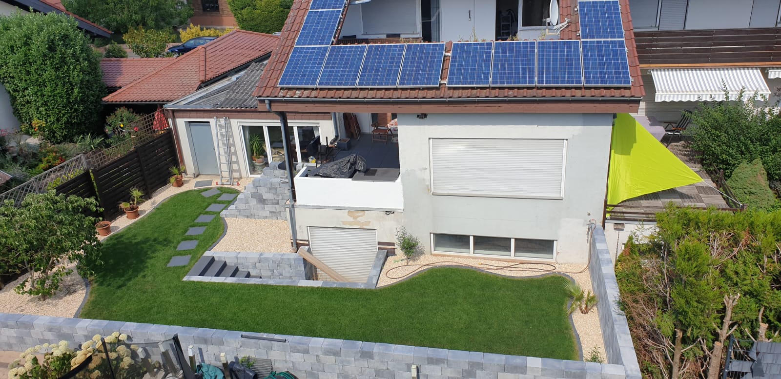 Außenansicht Gartenneugestaltung 2020