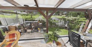 Wintergartenblick Richtung Süden