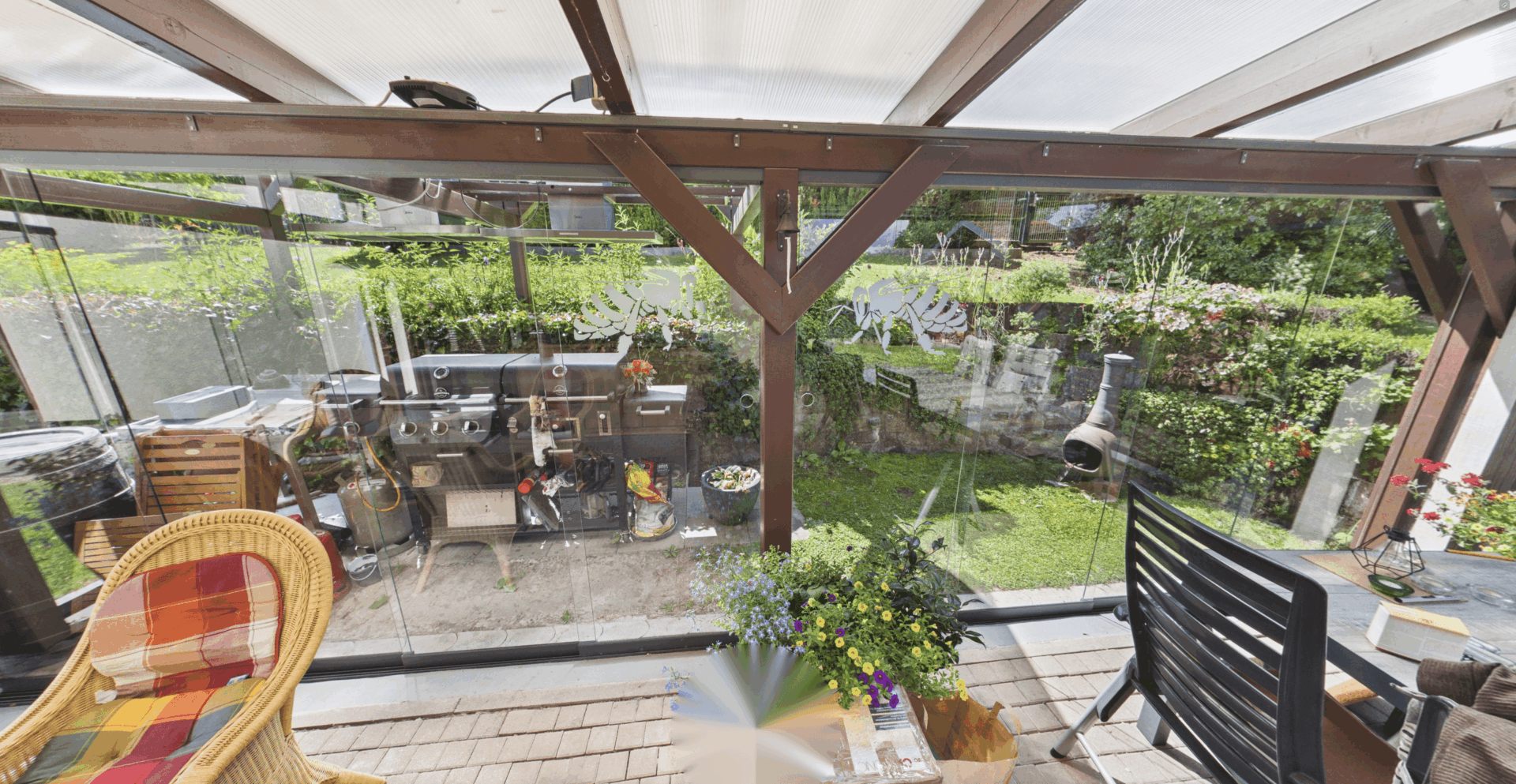 Wintergartenblick Richtung Süden